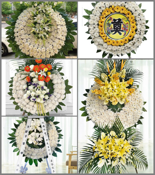 山东青岛黄岛区宝山镇大张八村花圈速递